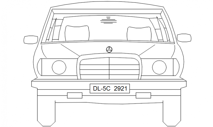 A line drawing of a Mercedes. Stock Vector by ©lisiycin@gmail.com 97433936
