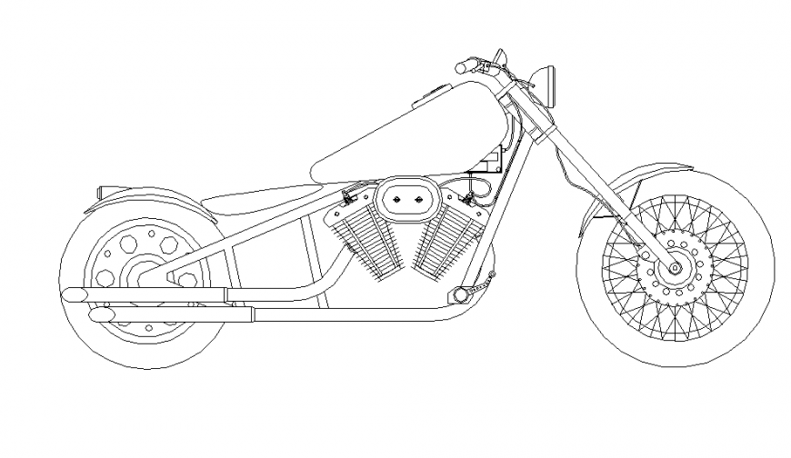 Autocad bike design 2025