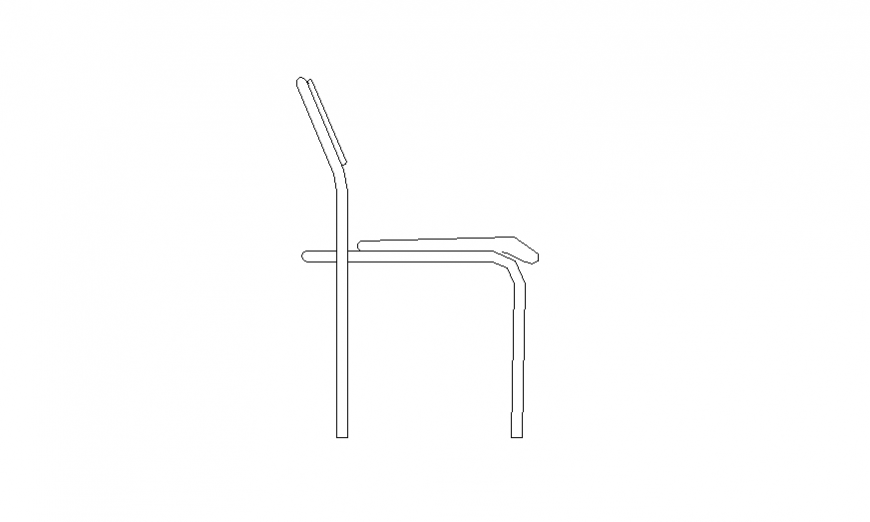 Furniture CAD blocks Chair detail elevation layout dwg file - Cadbull