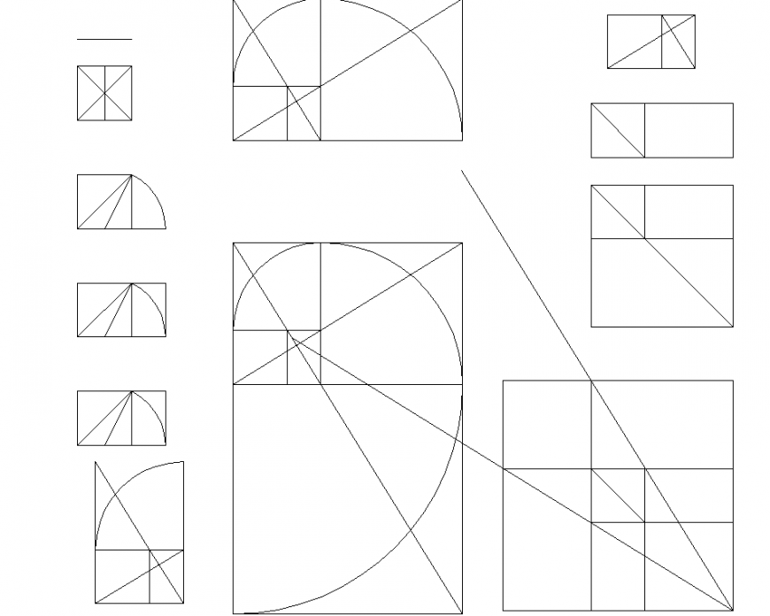 autocad geometric drawing