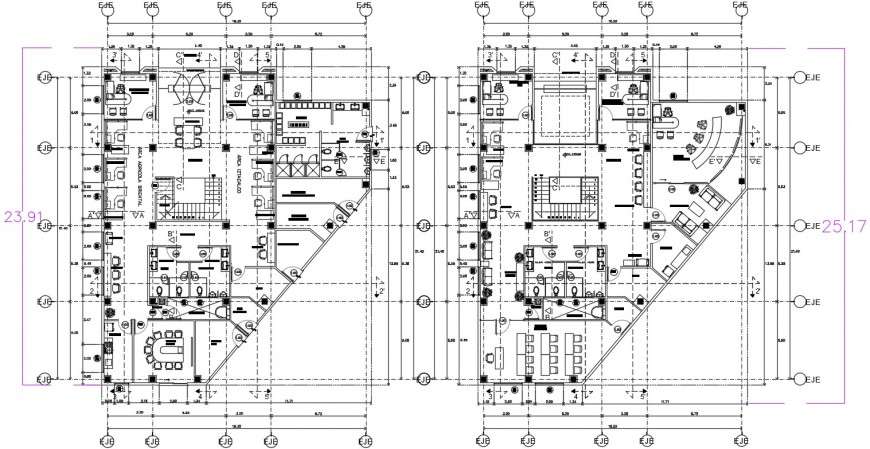Government office building CAd plan dwg autocad file - Cadbull