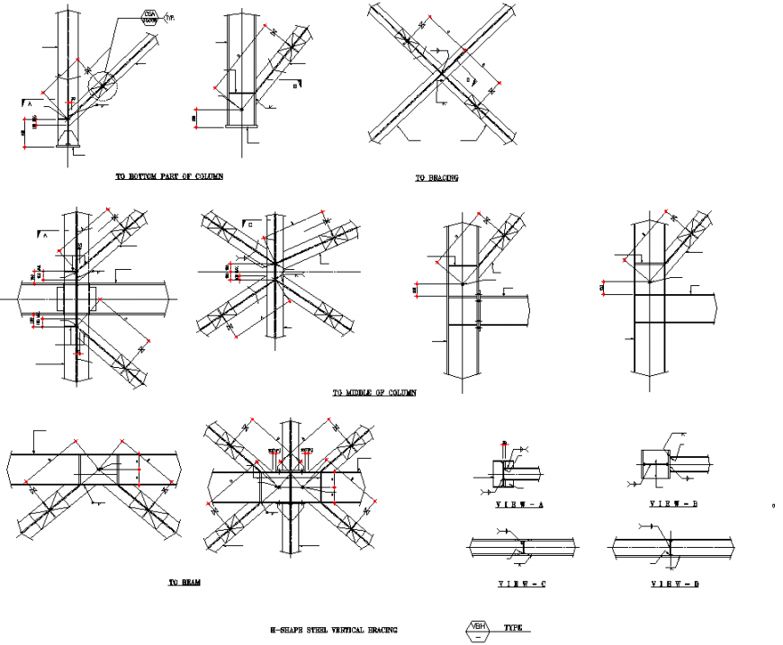 Angle Steel Vertical Bracing Section Detail Dwg File vrogue.co