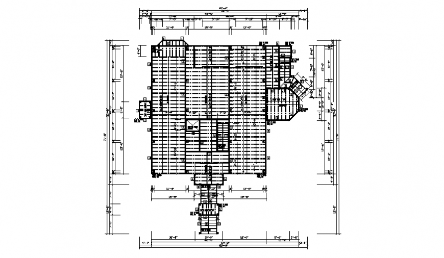 Hatching roof planning detail dwg file - Cadbull