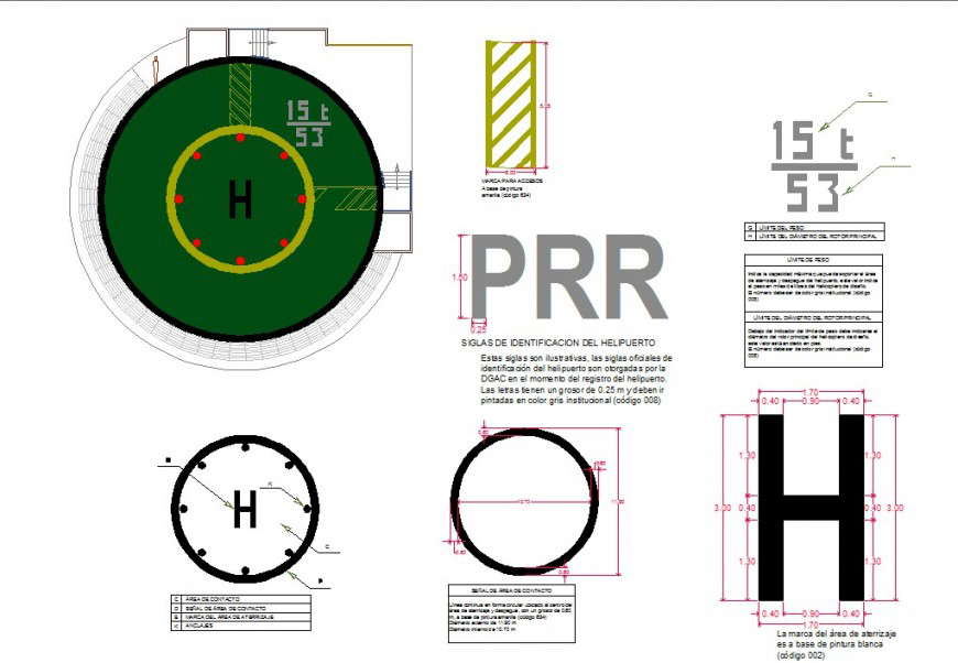Helipad Dimensions Drawings