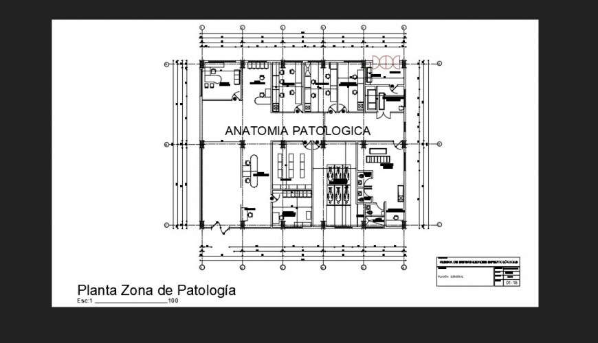 Hospital floor plan detail dwg file in autocad format - Cadbull