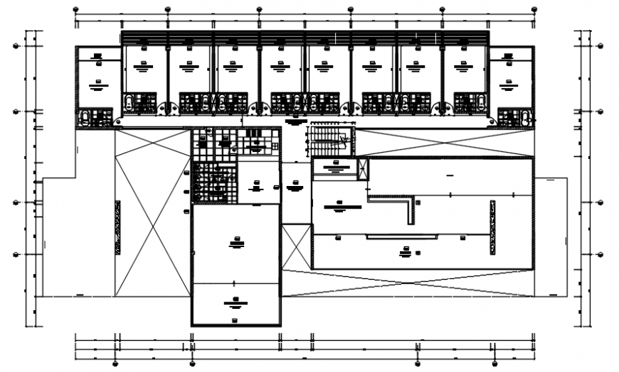 Hotel Dwelling Plan In Auto Cad - Cadbull