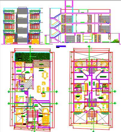 house layout plan dwg file - Cadbull