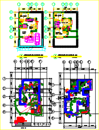 house layout plan dwg file - Cadbull