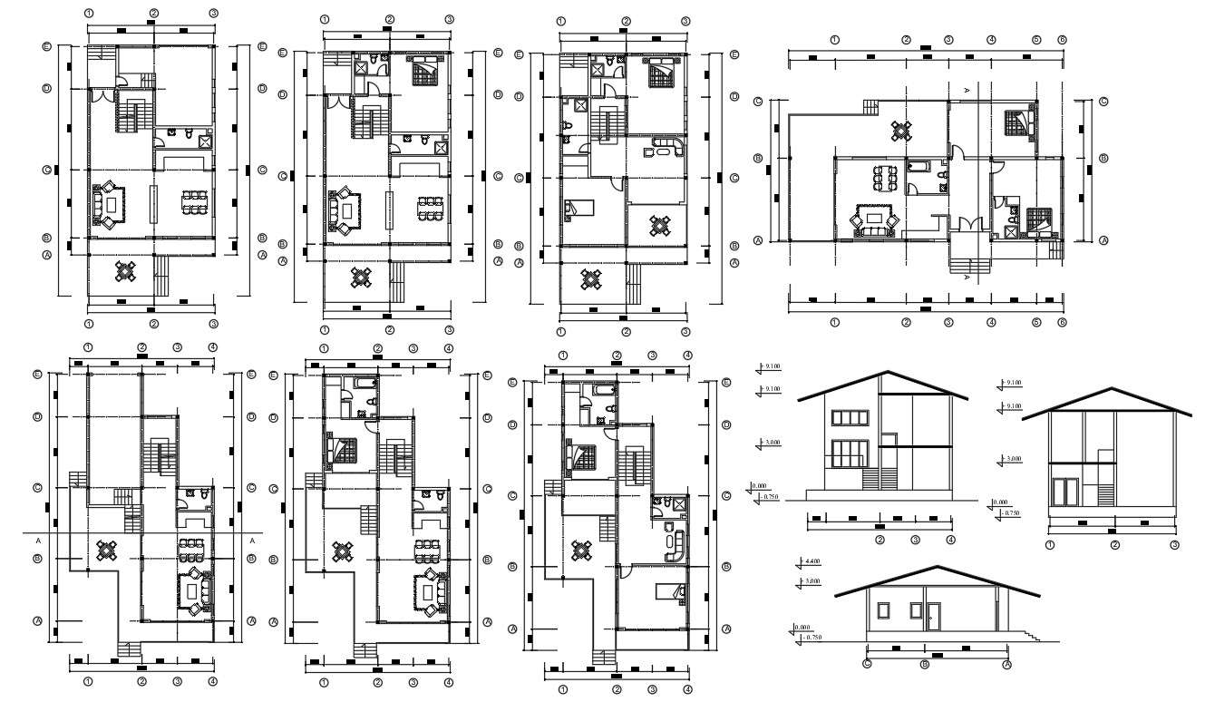 house-project-layout-plan-of-dwg-file-cadbull