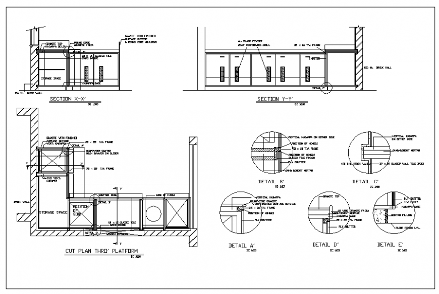 House building section and constructive structure cad dwg file - Cadbull