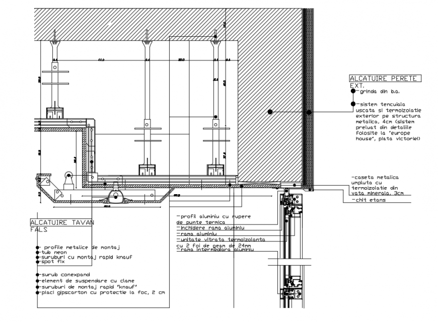 House False Ceiling Construction Cad Drawing Details Dwg File Cadbull