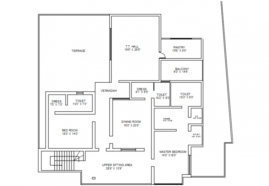 house-top-view-plan-cadbull