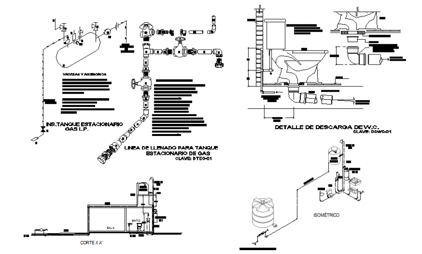 Housing sanitary facilities and installation cad drawing details dwg ...