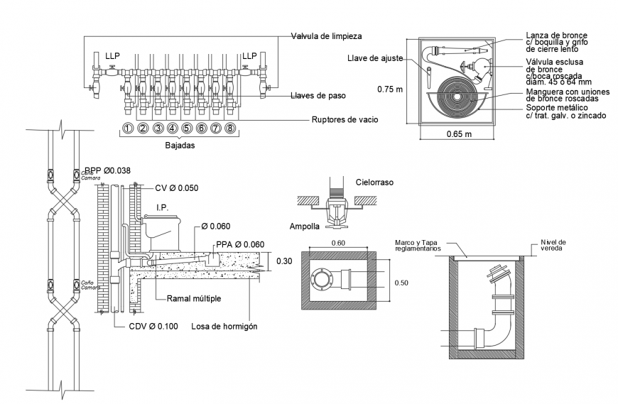 Hydraulic System And Plumbing Details Of High Rise Building Dwg File Cadbull