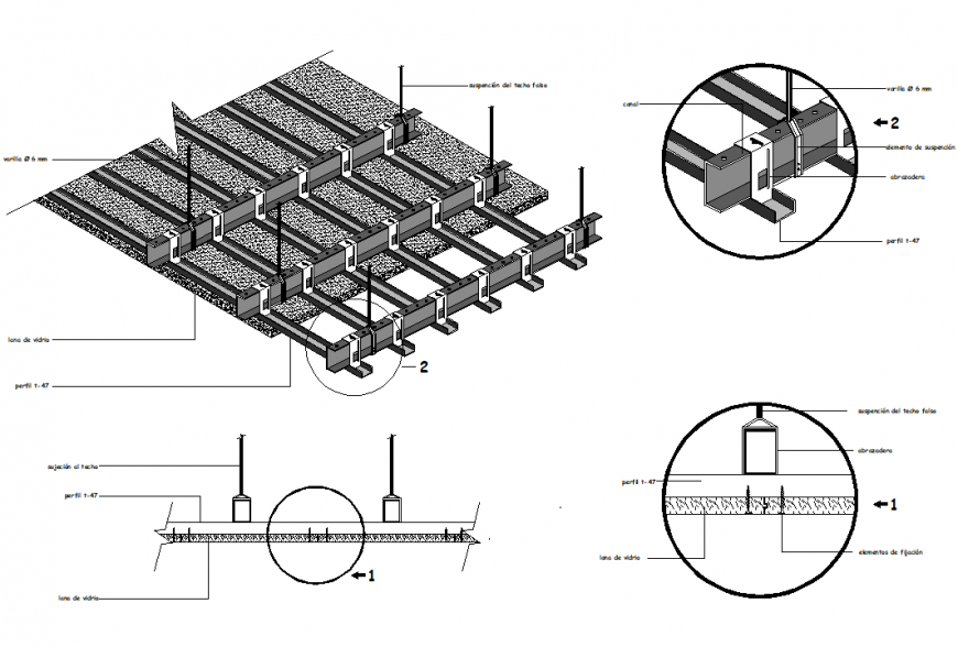 Isometric Slab Section Detail Dwg File Cadbull