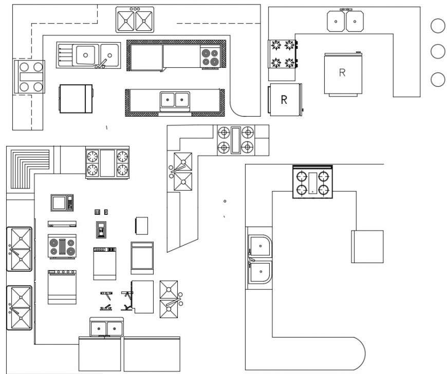 Kitchen Cad Blocks Detail Files Cadbull