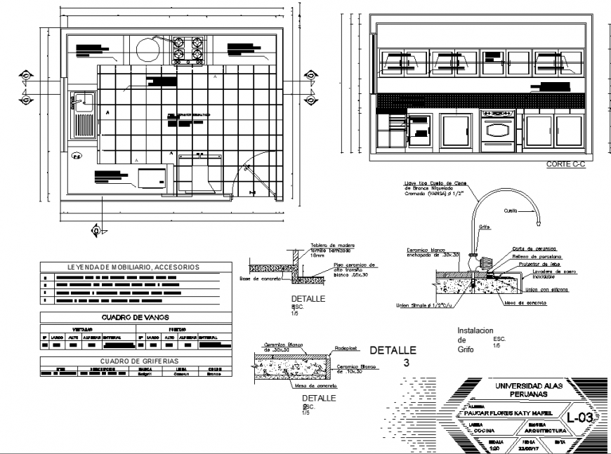 Residential Kitchen Detail Drawing In Dwg Autocad File Cadbull | My XXX