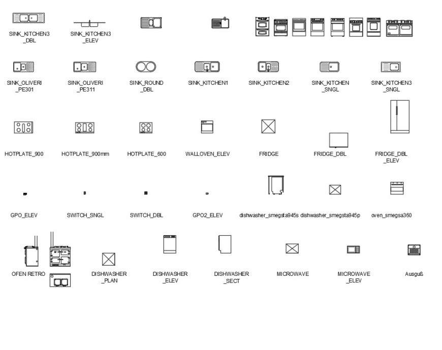 Kitchen techniques plan - Cadbull