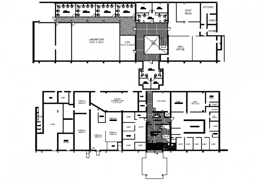 layout plan of factory - Cadbull