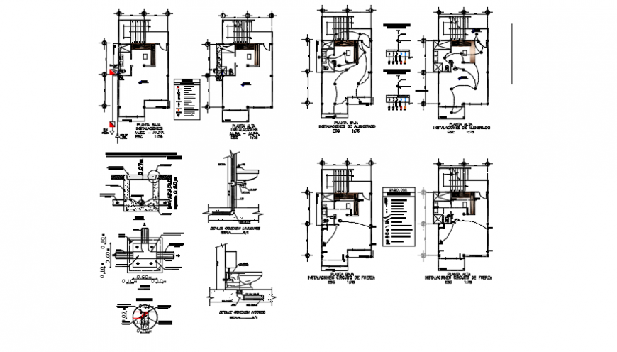 Living area electrical layout plan - Cadbull