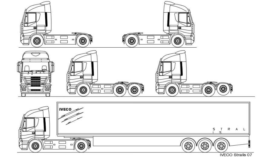 Loading trucks 2D drawing dwg file in Autocad format - Cadbull