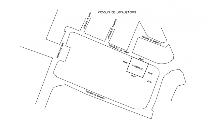 Location Map Of House Plot Area Simple Design Drawing 04082019053349 