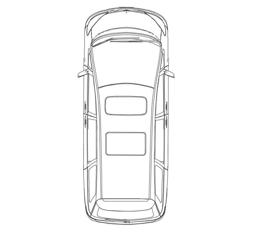 Luxuries car top view elevation block cad drawing details dwg file ...