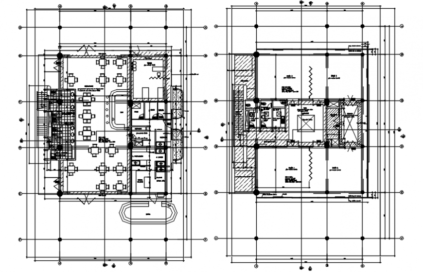 Luxuries club house floor plan distribution drawing details dwg file ...
