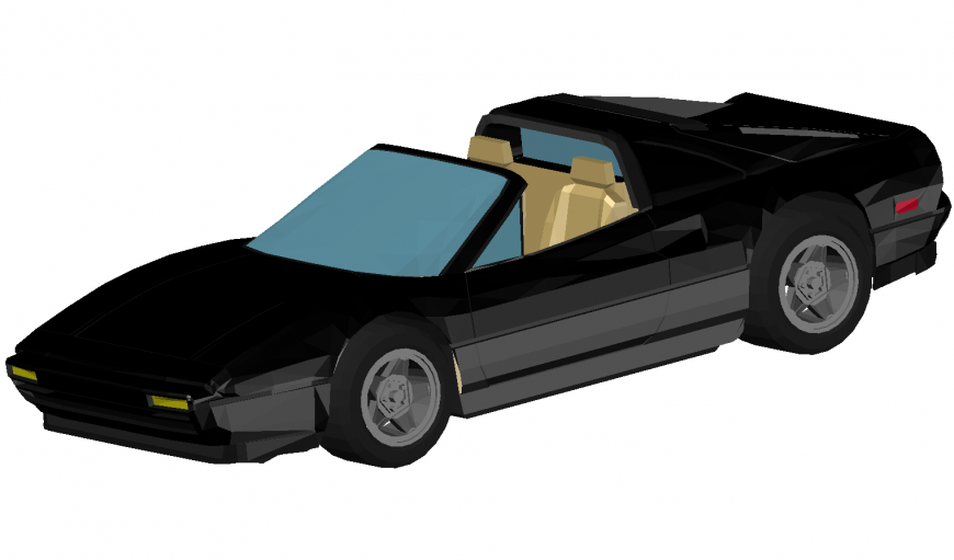 3d car cad block