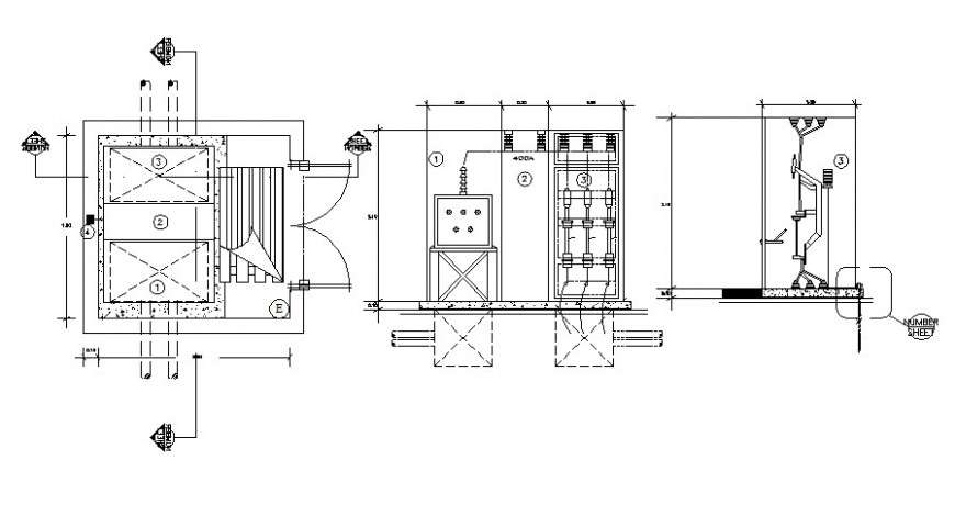 Machinery room plan 2d view drawing in autocad file - Cadbull