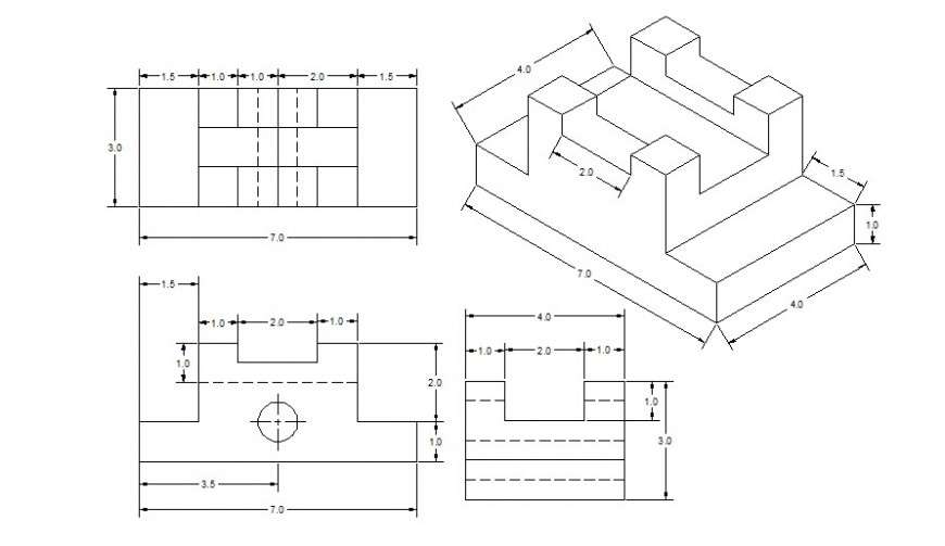 knuckle Joint 2D drawing AutoCAD 2019 | PDF