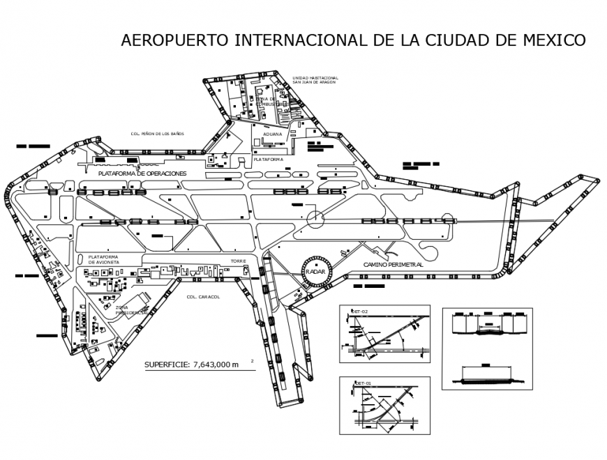 mexico city international airport door map