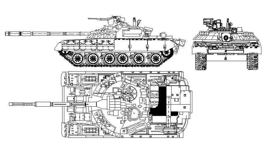 dimensions of small military tanks