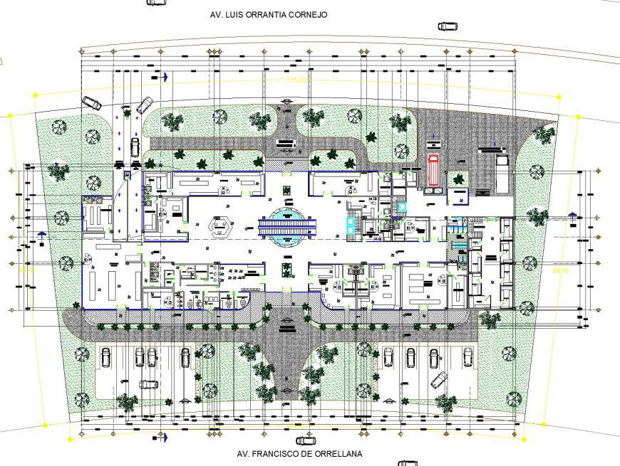 Mill commercial building plan layout file - Cadbull