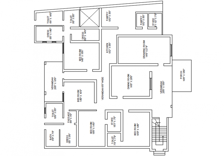 modern-house-top-view-plan-detailing-cadbull