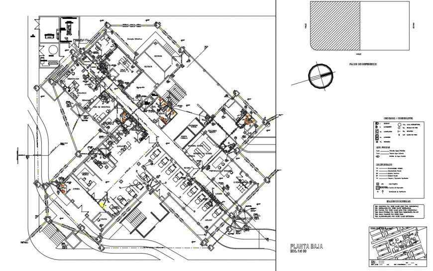Multi story office building plan detail dwg file - Cadbull