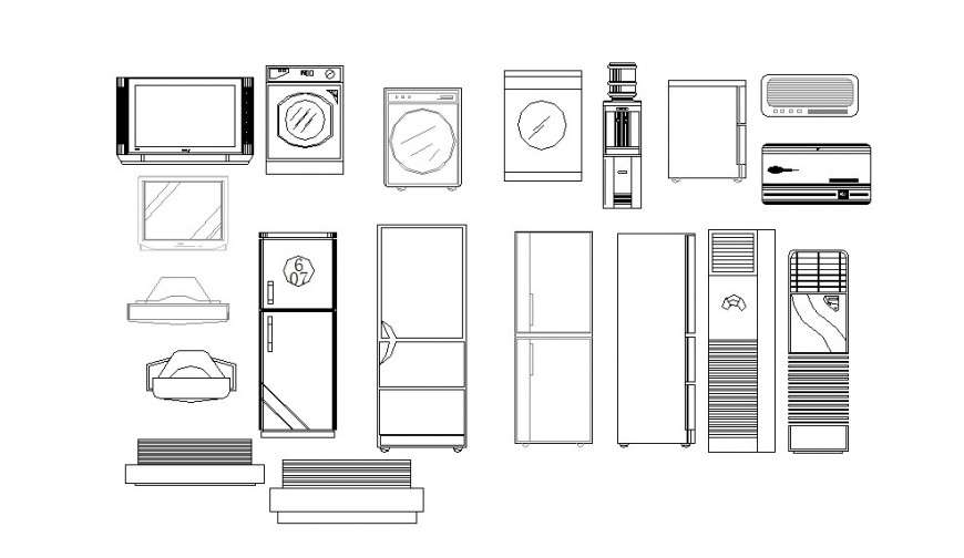Cartoon Home Appliances Stock Clipart | Royalty-Free | FreeImages