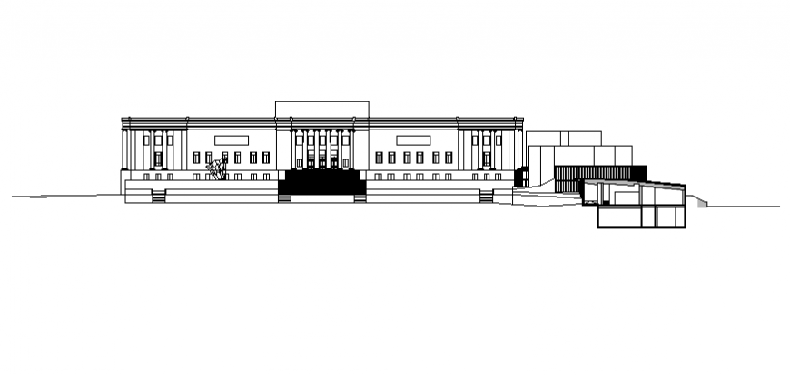  Municipal  commercial building  plan  layout file Cadbull