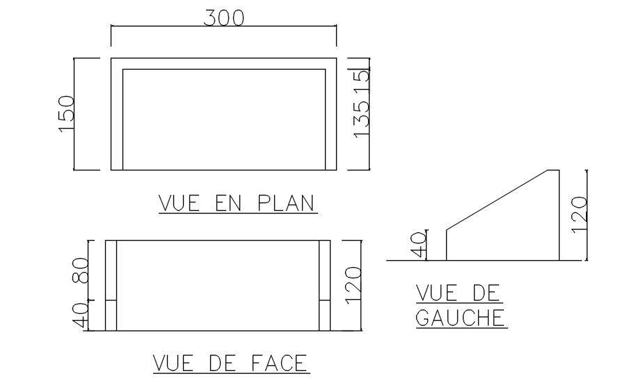 object-plan-and-elevation-in-autocad-dwg-file-cadbull