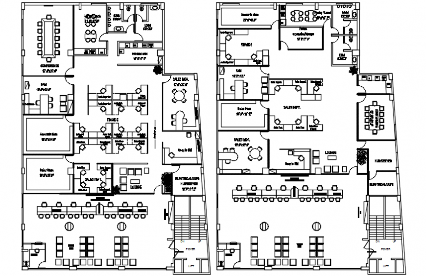 Office Layout Plan With Furniture Design Free Downloa - vrogue.co