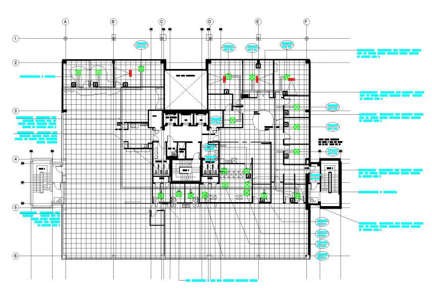 Office ceiling layout texture dwg file - Cadbull