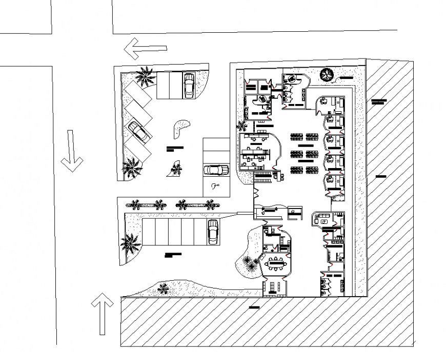 An Office Plan Detail Dwg File Cadbull