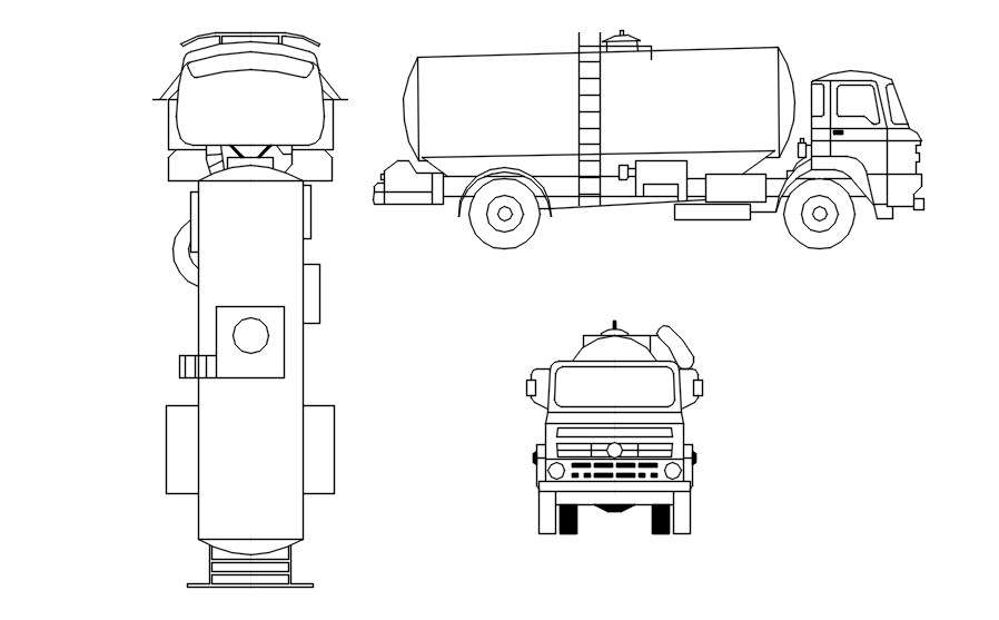 oil-truck-plan-and-elevation-in-autocad-dwg-file-cadbull