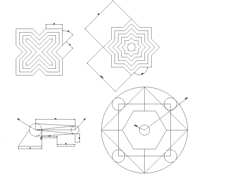Orthographic projection drawing in dwg file. - Cadbull