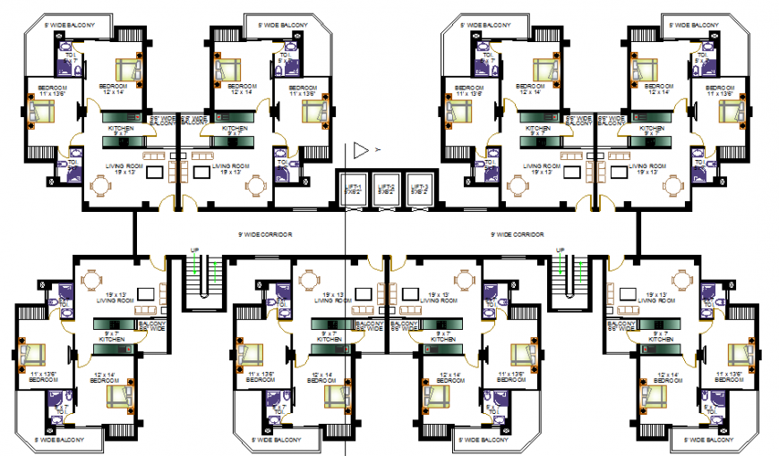 planning-group-housing-dwg-file-cadbull