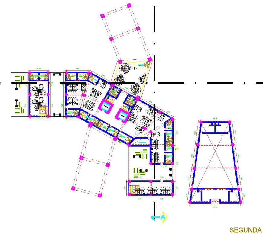 Plot plan detail autocad file - Cadbull