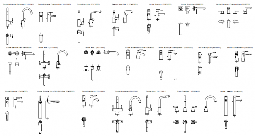 Plumbing blocks detail elevation autocad file - Cadbull