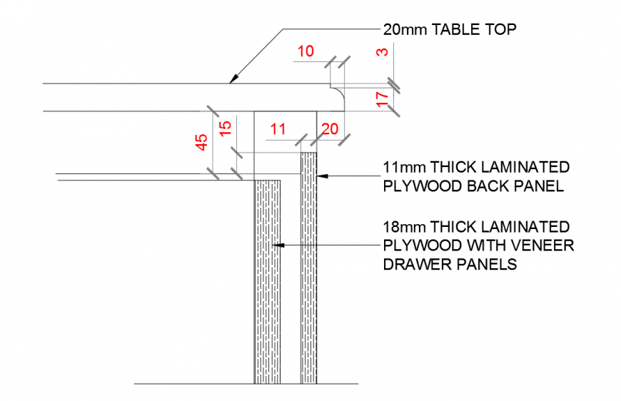 Plywood Panel Section Detail In DWG File Cadbull plywood-panel-section-detail-in-dwg-file-cadbull