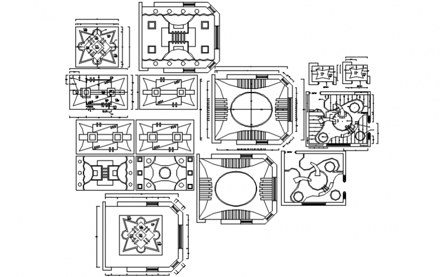 POP designs 2d top view - Cadbull