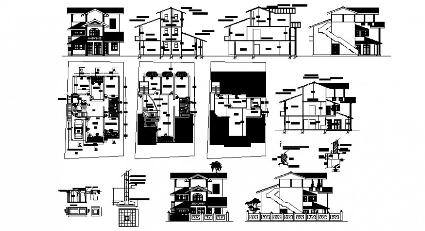 Posh 2d concept of bungalow - Cadbull